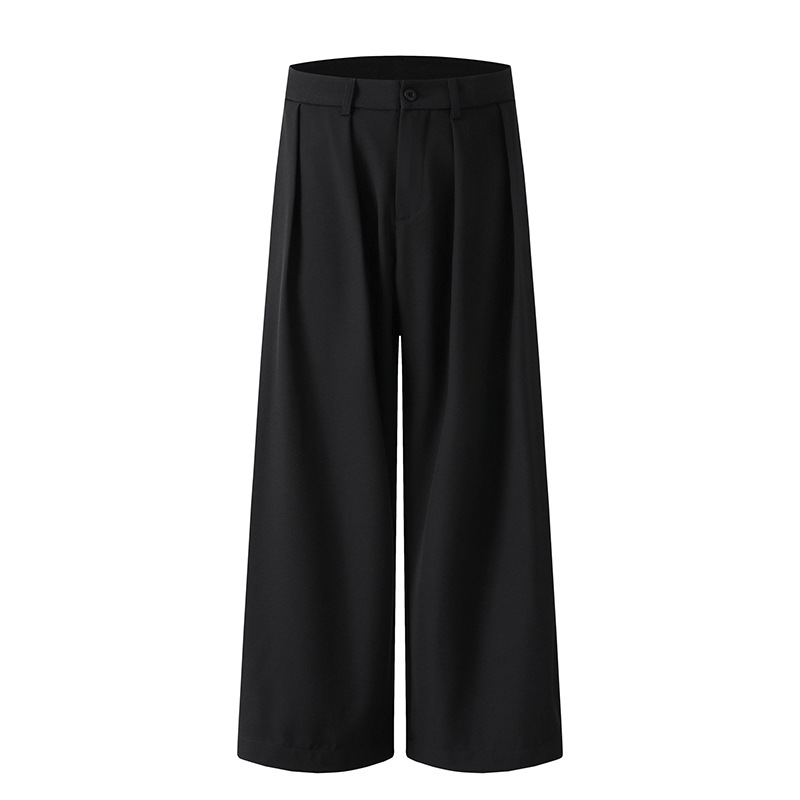 Summer Japanese retro design solid color trousers for leisure