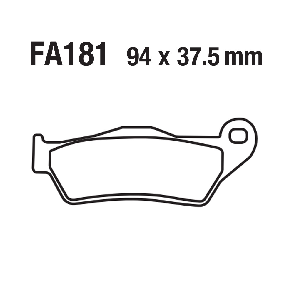 Motocicleta placa de freno de aluminio sinterizado a base de cobre placa de freno de aluminio piel de freno FA181 Brembo KTM Ducati