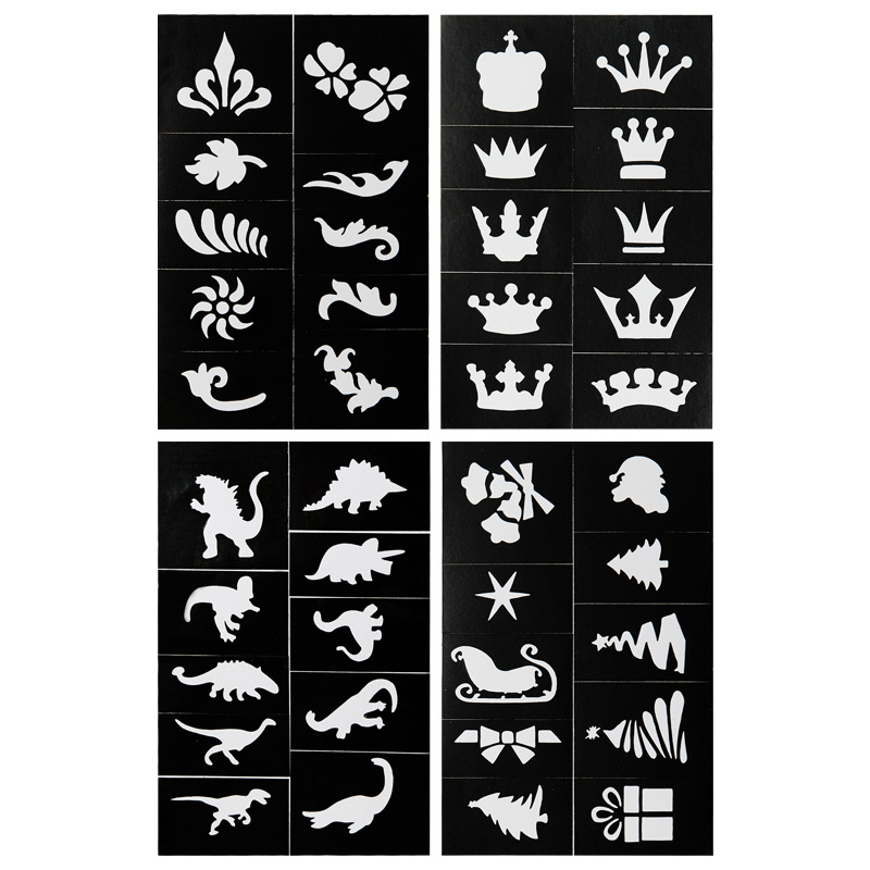 Black template, sticker