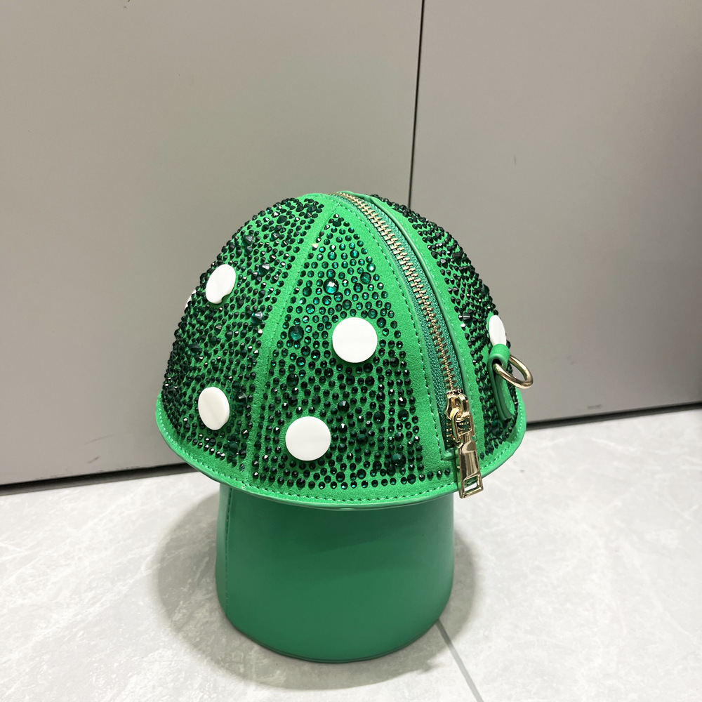Women's Small Pu Leather Mushroom Cute Zipper Shoulder Bag display picture 31