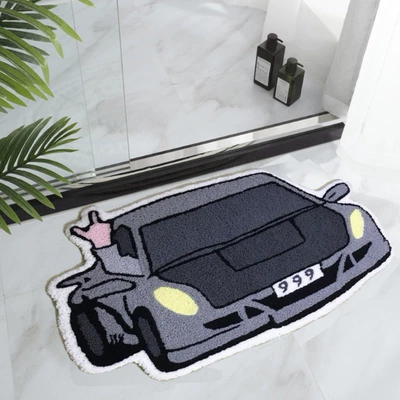 Semi-Circular Non-Slip Floor Mat Bathroom – Avtomobil döşəmə paspasları - coupe-01-4060cm-water-absorbent-imitation-cashmere