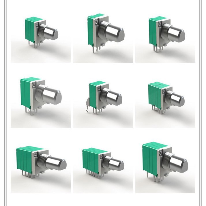 厂家供应R097系列带开关电位器，绝缘塑胶轴芯电位器，B50K电位器
