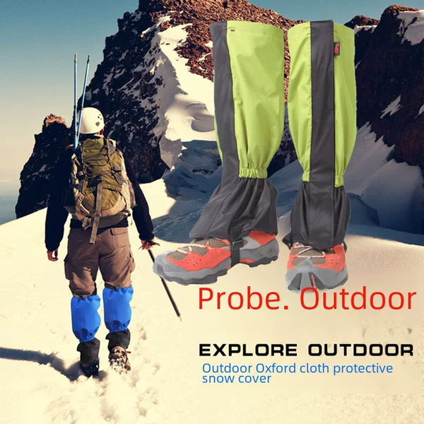 New wholesale outdoor mountain climbing desert hiking shoe cover velvet waterproof leg guard ski foot cover extended anti-sand snow cover