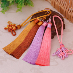 Double Color Auspicious Knot Chinese Knot Fringe Pendant, Ethnic Style Windmill Decor Accessory, Chinese Knot Fringe Bunch, Wholesale