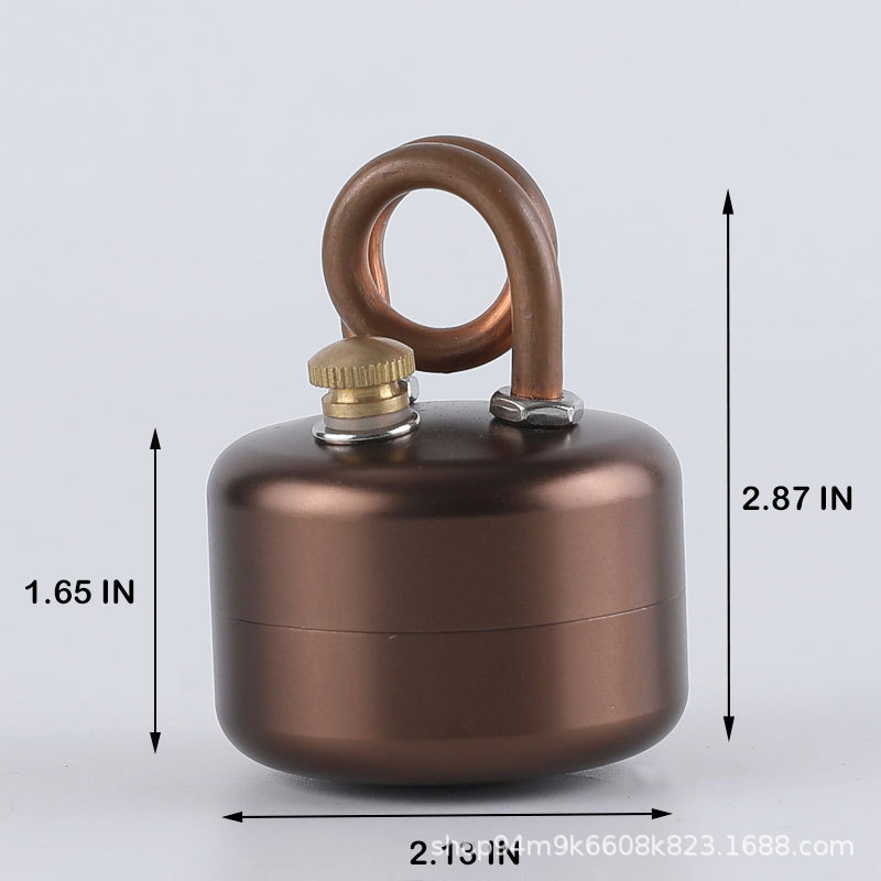 DIY Outdoor Portable Gasification Alcohol Stove Windproof Camping Liquid Cassette Stove for Tea Brewing and Water Boiling Picnic Stove