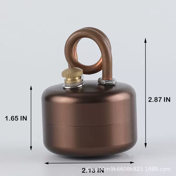 DIY Outdoor Portable Gasification Alcohol Stove Windproof Camping Liquid Cassette Stove for Tea Brewing and Water Boiling Picnic Stove