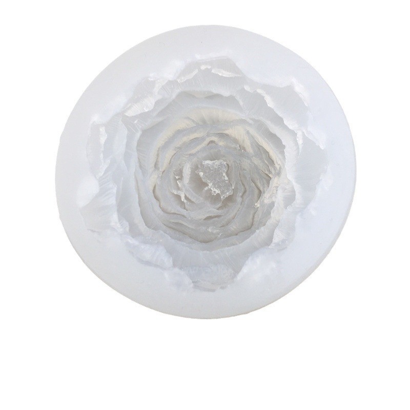 Molde de silicona para velas perfumadas con forma de rosa tridimensional, helado, mousse, pastel, tulipán, girasol y peonía.