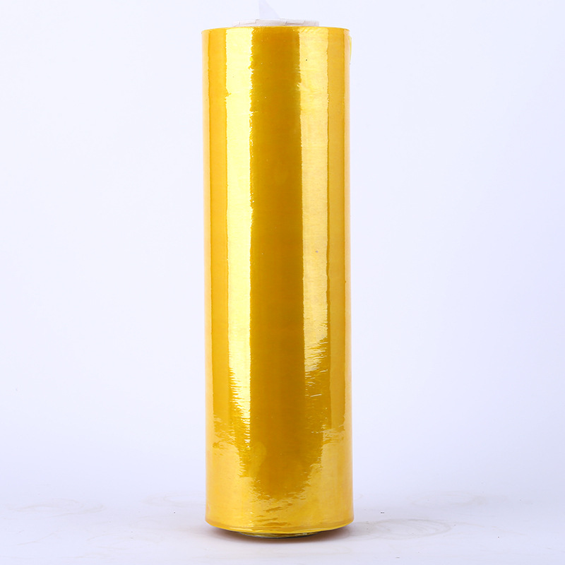 En stock suministro de película de bobinado multi-especificación película de estiramiento de color PE película de envoltura de plástico industrial al por mayor