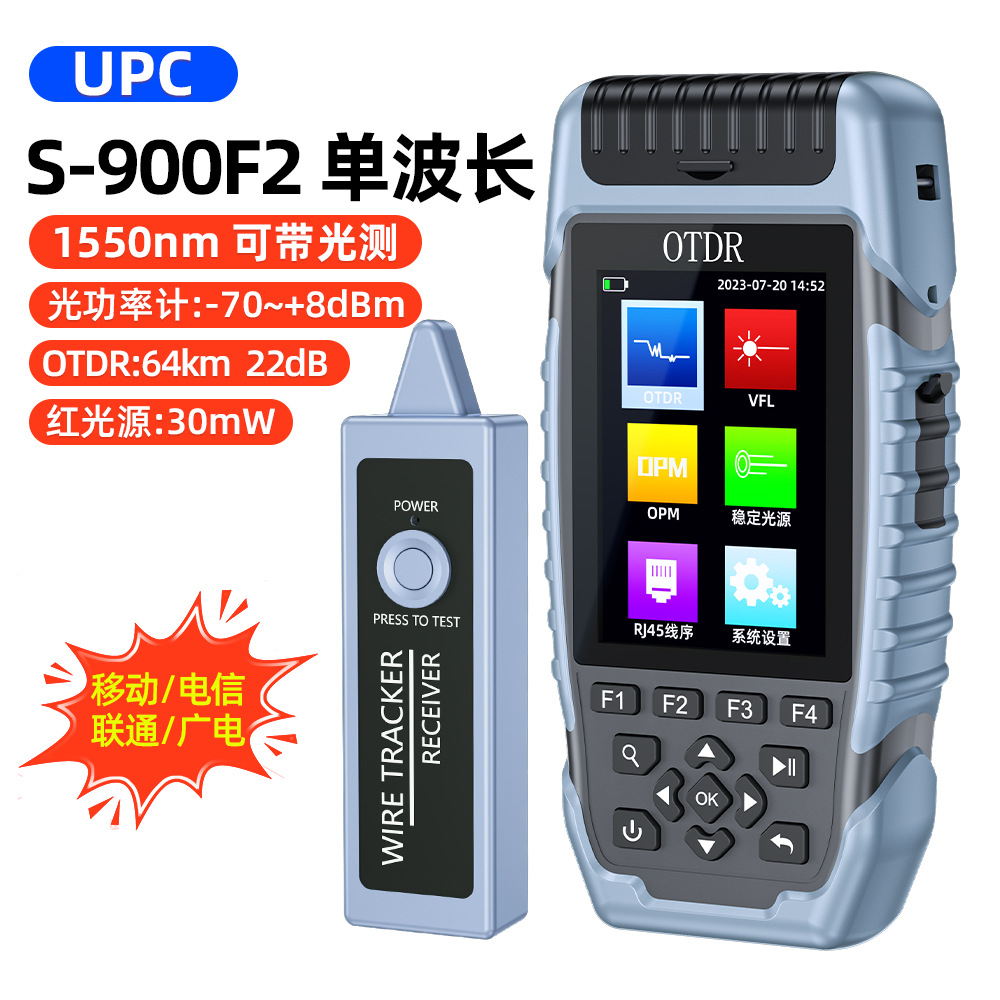 S-900f2 single wavelength 1550 can be tested with light