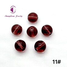 5A泡泡珠 光面圆珠工厂批发K9水晶珠子散珠diy饰品 串珠 抛光包邮