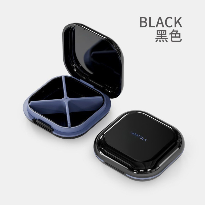 ピルボックス、小型ピルボックス、マルチグリッドポータブルミニ1日食事密封ポータブル薬包装収納ボックス混合バッチ|undefined