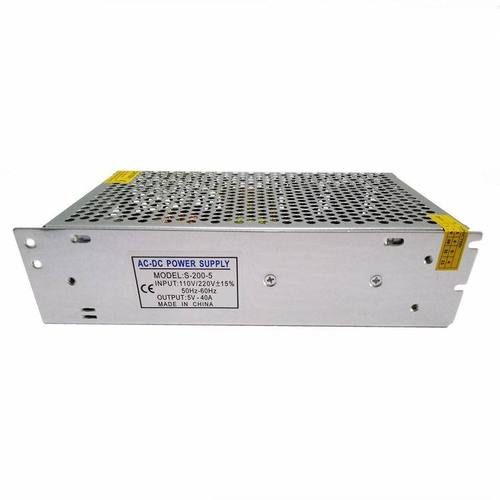 5V40A switching power supply door head monochrome two-color display S-200W advertising LED screen transformer power supply