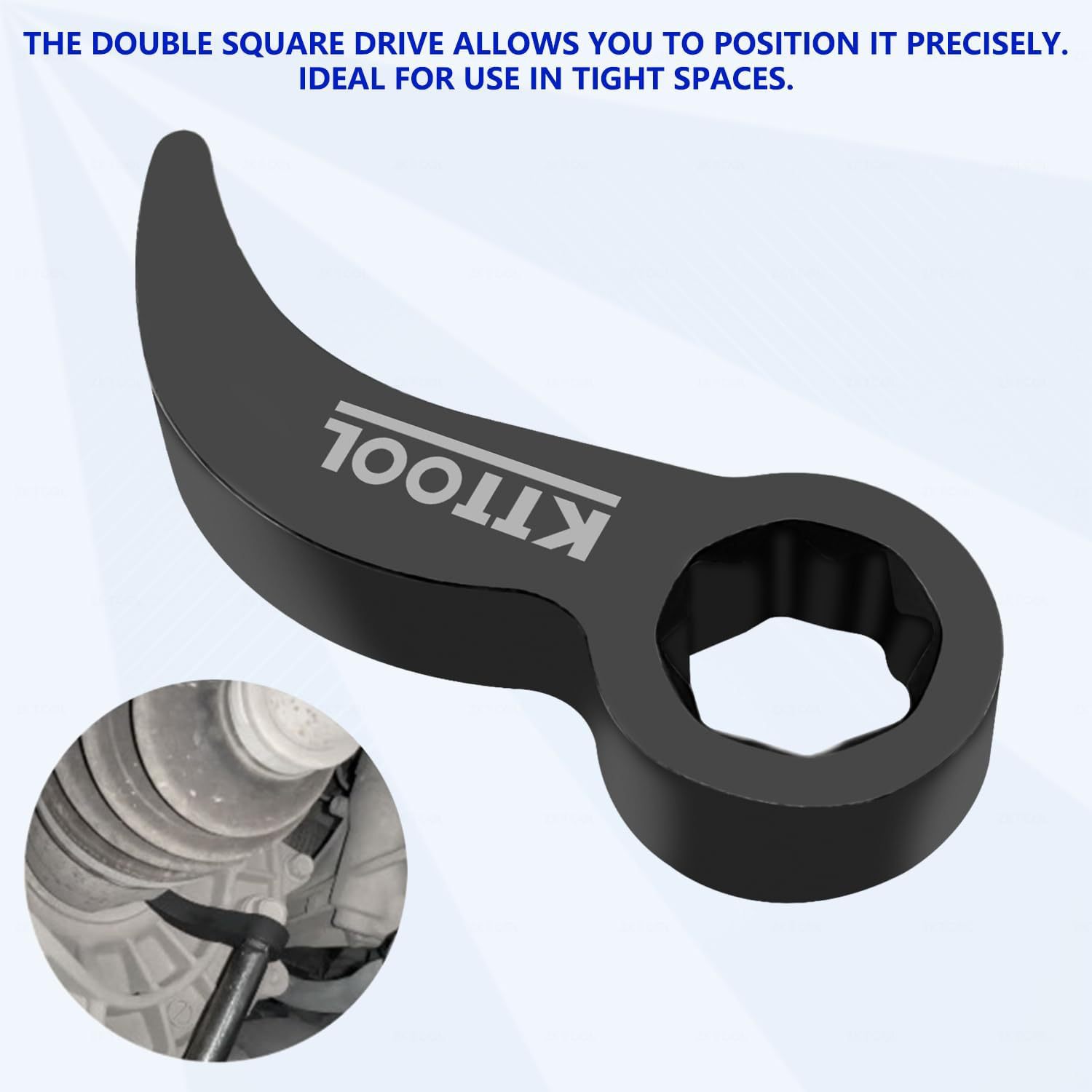 Crowbar 适配器头工具,可调节角度头超强撬杆,适合 3/8 英寸(约 1