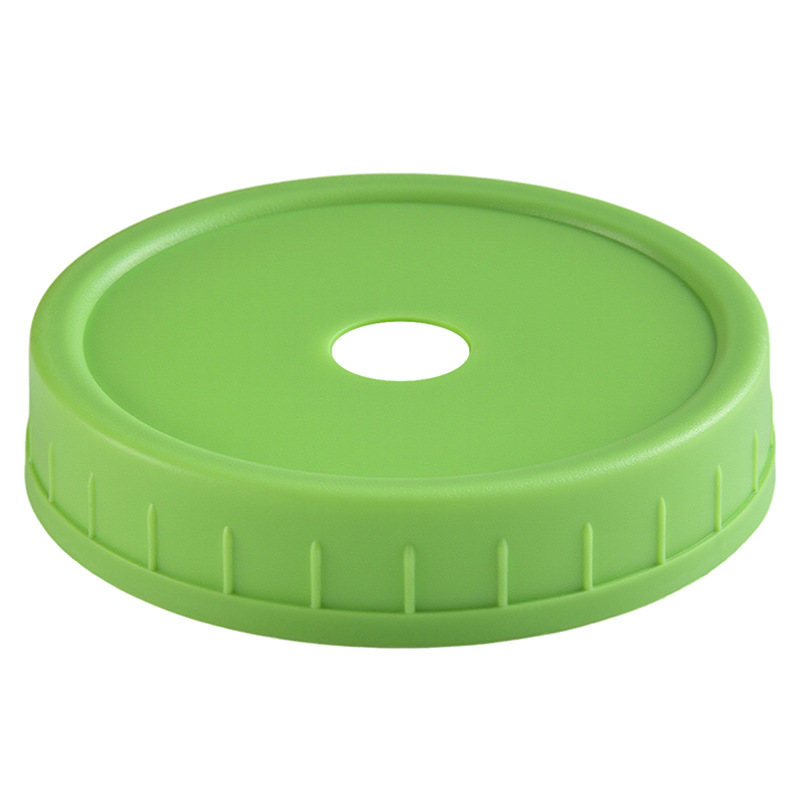 Amazon PP plástico con agujeros Mason cubierta color 70mm calibre 86mm boca ancha mango taza Mason cubierta de paja image 13