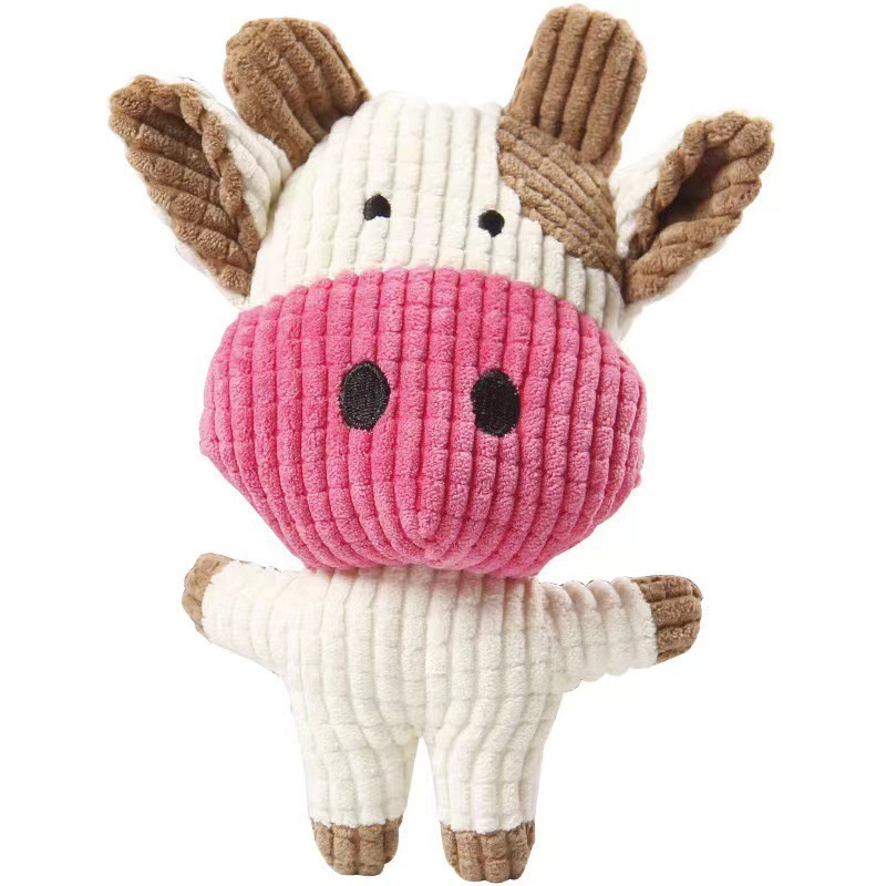 Perro de peluche Bulldog francés resistente a la mordida cuerda juguetes sonoros frutas dibujos animados animales gatos gatos artículos de mascotas