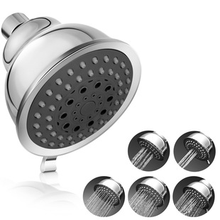 Foreign trade five-function pressure top spray shower head ABS American electroplating shower shower head multifunctional shower head Wholesale