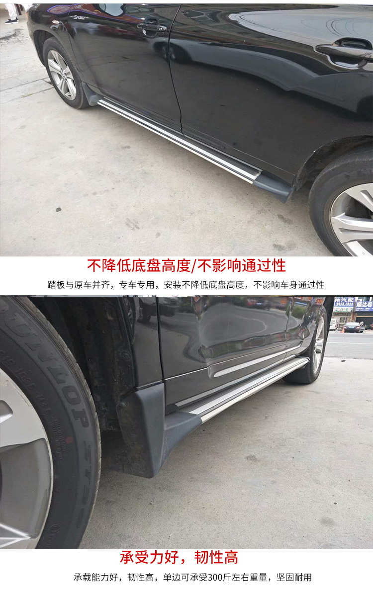 Suitable for 2009-2019 Highlander footrest welcome modification