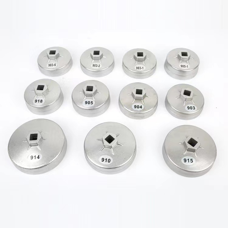 Herramientas especiales para el desmontaje y desmontaje del filtro de aceite de tapa al por mayor llave de filtro de máquina tipo cuenco llave de tubo de reparación de automóviles