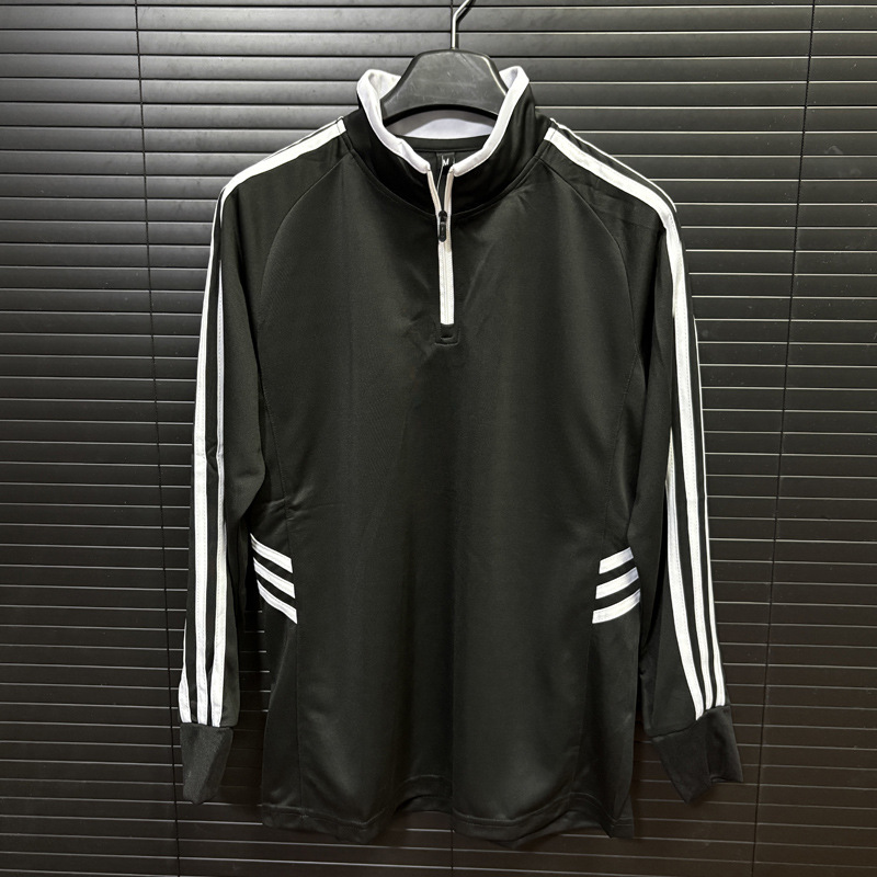 Autumn and Winter Stand-Up Collar Sports Casual Long-Sleeved Running Track and Field Fitness Outdoor Climbing Half-Zip Color Matching Sportswear Jacket