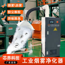工业用油烟净化器等离子静电式油雾收集器集中式车间烟雾净化器