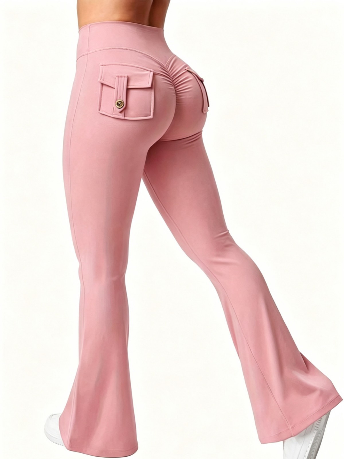 Spandex Europa y los Estados Unidos nuevo explosivo rápido secado deportivo al aire libre de alta elasticidad pantalon desnudo sensación pantalón de mujer