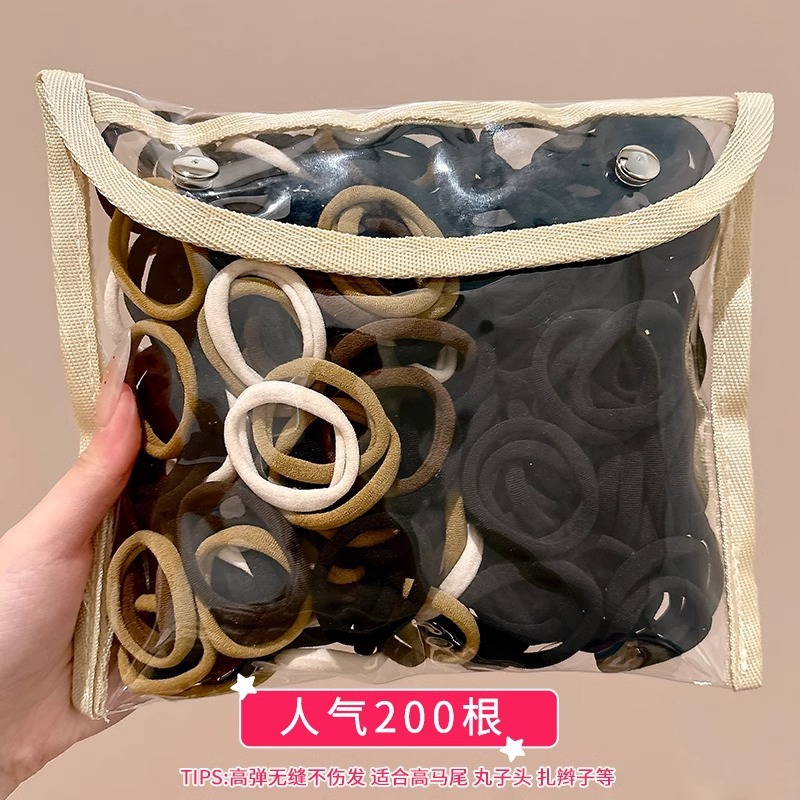 Niños lindos anillos de cabello de color correa de goma niñas de cabello de cola de caballo niñas de alta elasticidad no lastiman cabello