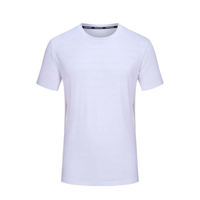 Camiseta deportiva de verano para hombre, de secado rápido, informal, para correr, baloncesto, entrenamiento, holgada, transpirable, de seda helada, de manga corta, al por mayor