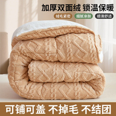 羊羔绒被子棉被冬加绒加厚款秋冬被芯保暖冬季单双人宿舍家用被子