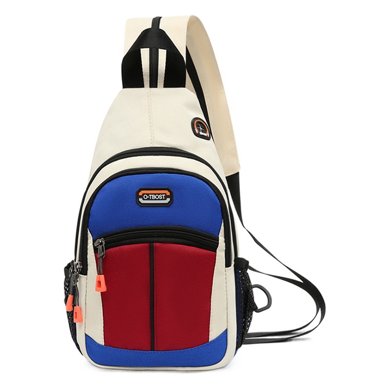 Bolsa de pecho de comercio exterior para mujer nueva moda color a juego bolsa de hombro transfronterizo al aire libre ocio multifuncional hombro bolsa de mensajero