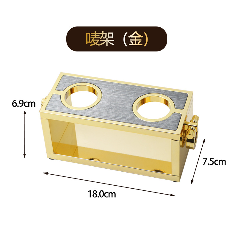 Cenizas doradas KTV suministros set de platos de frutas clube nocturno cenicero lujo ligero bar caja de toallas de fiesta de moda