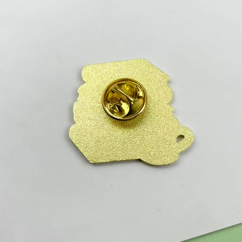 Libros personalizados Coffee Metal Broche Mochila simple para estudiantes Insignia de adornos Iins transfronterizos Accesorios geométricos Insignia