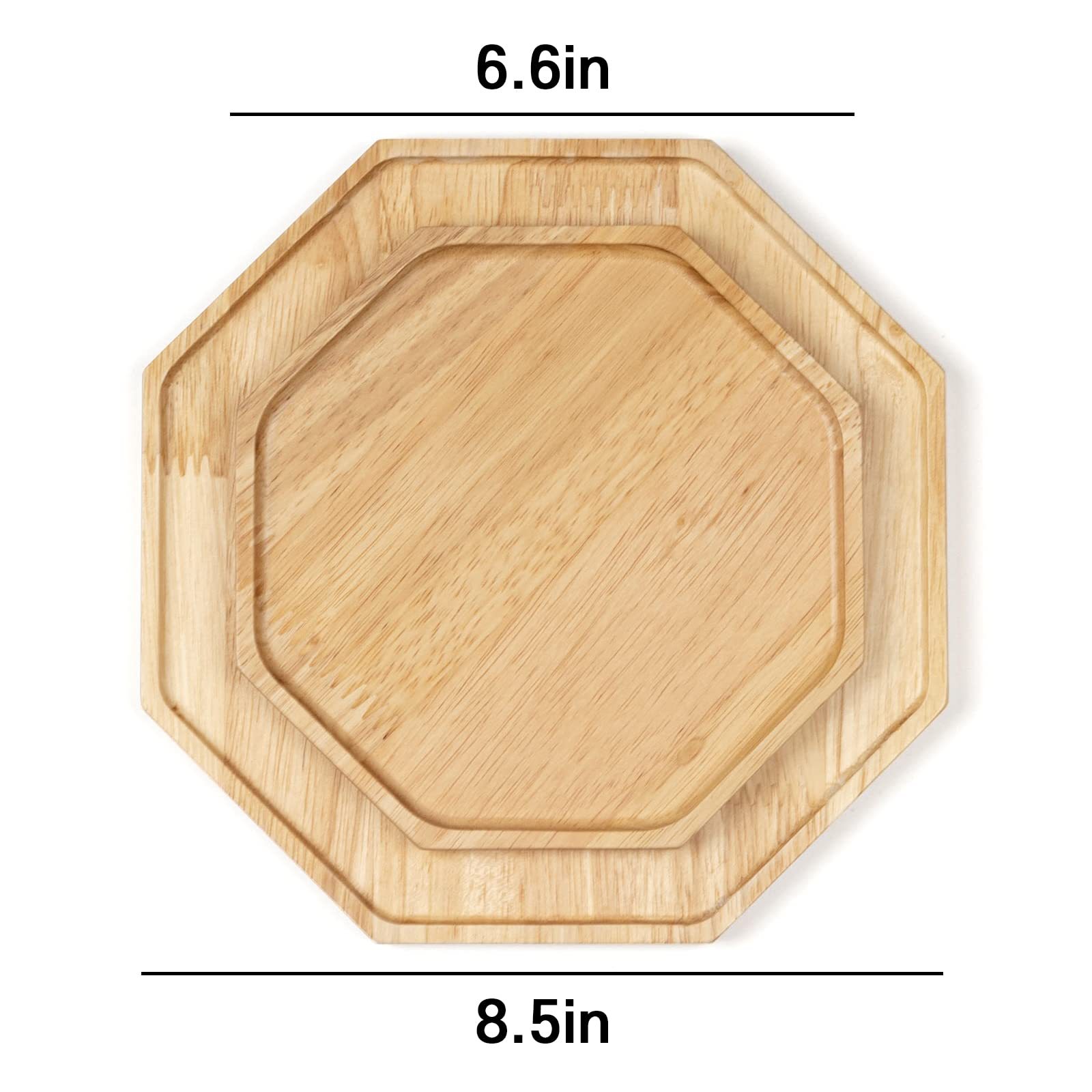 Placa de madera de acacia de estilo japonés bandeja de madera redonda creativa fruta seca postre plato de fruta placa de madera maciza vajilla