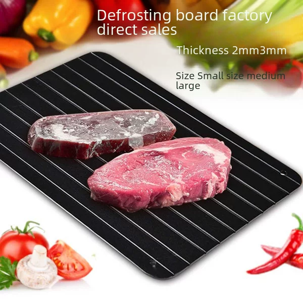 New Amazon Factory Aluminum Thawing Plate Steak Frozen Food Meat Quick Thawing Plate
