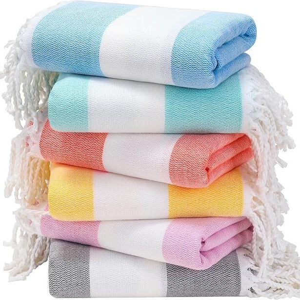 Foreign Trade Turkish Quick-Drying Sports Towel Sweat-Absorbent Yoga Fitness Double-Sided Velvet Towel Sports Quick-Drying Beach Towel