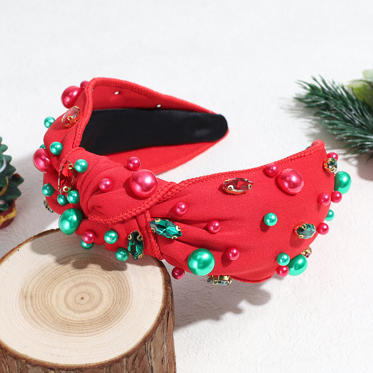 141g Weight Hair Band Hair Accessories Type 1 Piece Quantity Daily Occasion Christmas Festival Santa Claus Pattern Women's Gender Flakes Design Vacation, Simple Style Style Christmas Vacation Simple Style Women's Santa Claus Flakes Hair Band 7