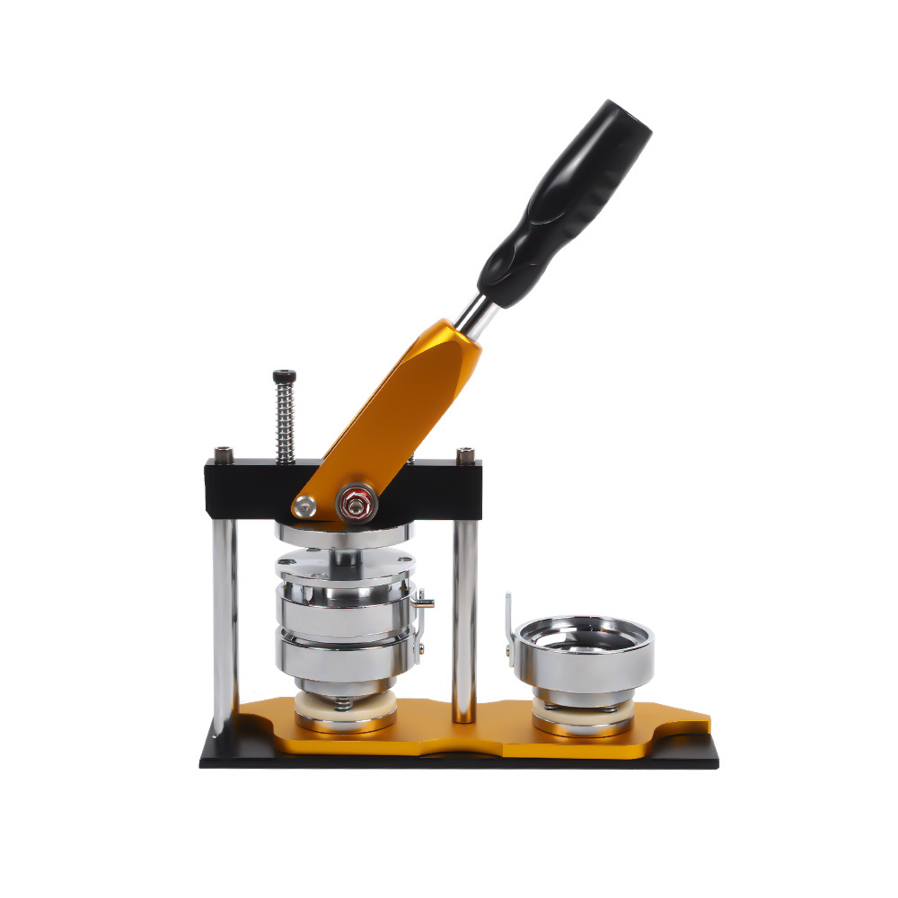 方形徽章机自制吧唧机器diy模具勋章机胸牌徽章胸章制作套装机械