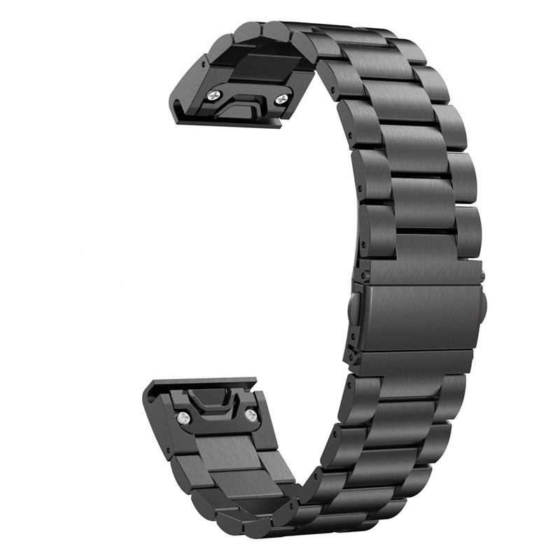 Adecuado para Jiaming reloj Garmin Fenix 5X6X/7X pro tres plantas de acero inoxidable correa de reemplazo de liberación rápida