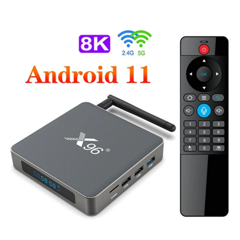 X96 X6 Android 11.0 RK3566 8G/64G 8K Смарт-голос Спедиция Skytop двойная частота WiFi Bluetooth