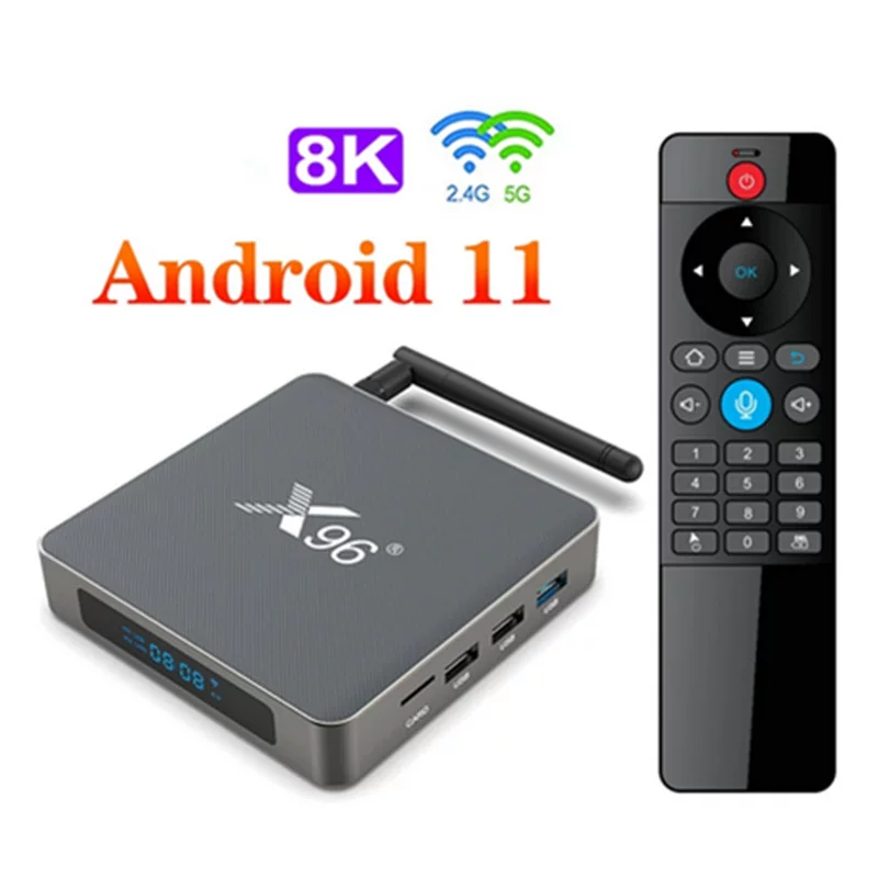 X96 X6 Android 11.0 RK3566 8G/64G 8K Смарт-голос Спедиция Skytop двойная частота WiFi Bluetooth