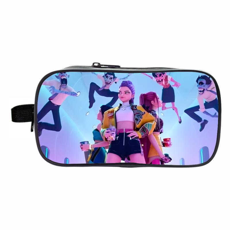 K-Pop ハンターウィッチペンバッグ大容量二層鉛筆バッグ DIY カスタムペンバッグ|undefined