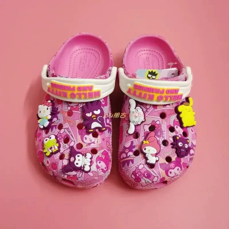 Детские нескользящие тапочки с рисунком Hello Kitty