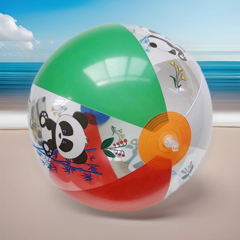Pvc Inflatable Toy Beach Ball Kidsren Early Education Swimming Water Kidsren Playing in the Water Colorfulful Ocean Ball Customization