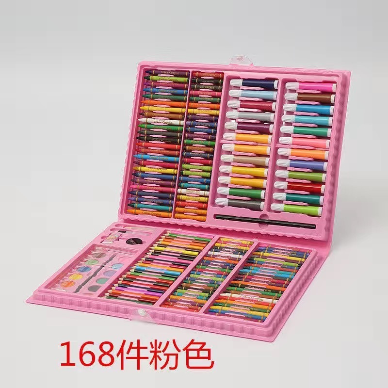 ブラシ子供用お絵かきボードギフト水彩ペン絵画セット洗えるカラーペン絵画カラーブラシクレヨンオイルパステル|undefined