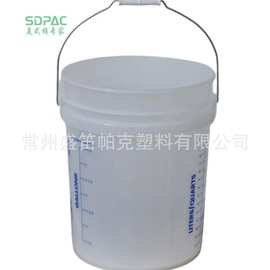 18L批发美式洗车桶5加仑户外大桶带提手伽马盖过滤网密封粮食塑料