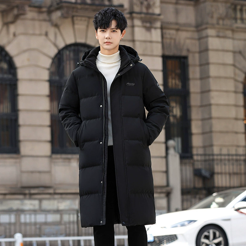 2024 Фабрика прямых продаж 881 длинная мужская утолщеная теплая куртка пуховик с контрольной ценой 328 юаней