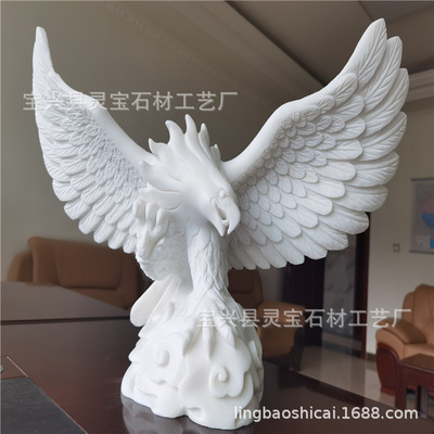 make White marble Scenery stone carving Office Decoration Manufactor Customize Produce White marble carving