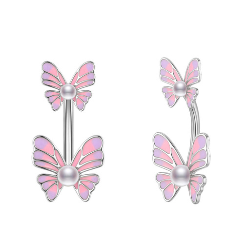 Cross-border e-commerce new style zircon belly button nail dripping oil belly button ring piercing jewelry online wholesale