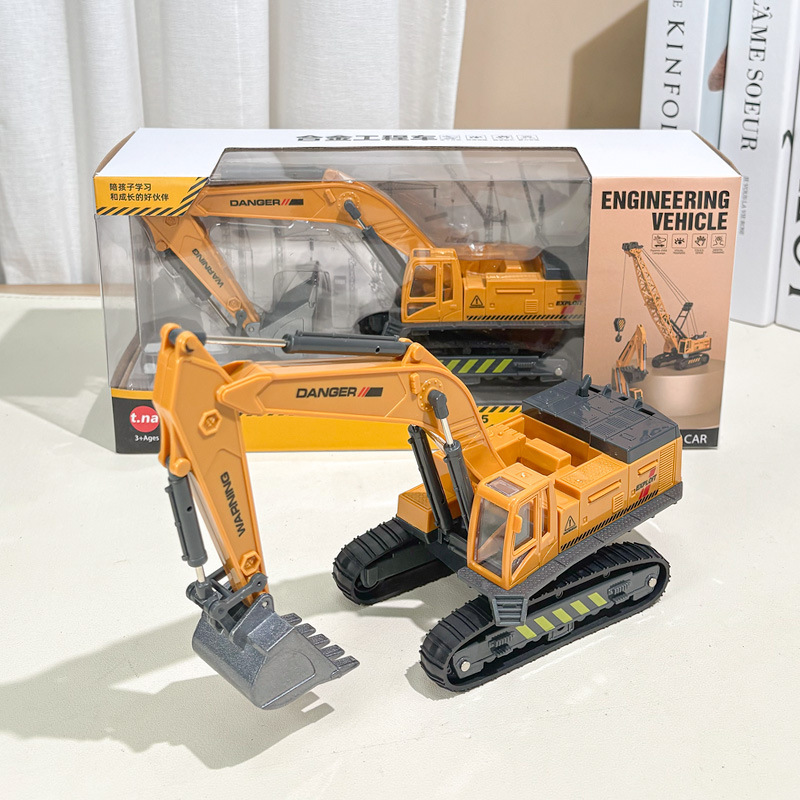 1:55 boy alloy car model simulation engineering excavator children toy car set mixer truck toy wholesale