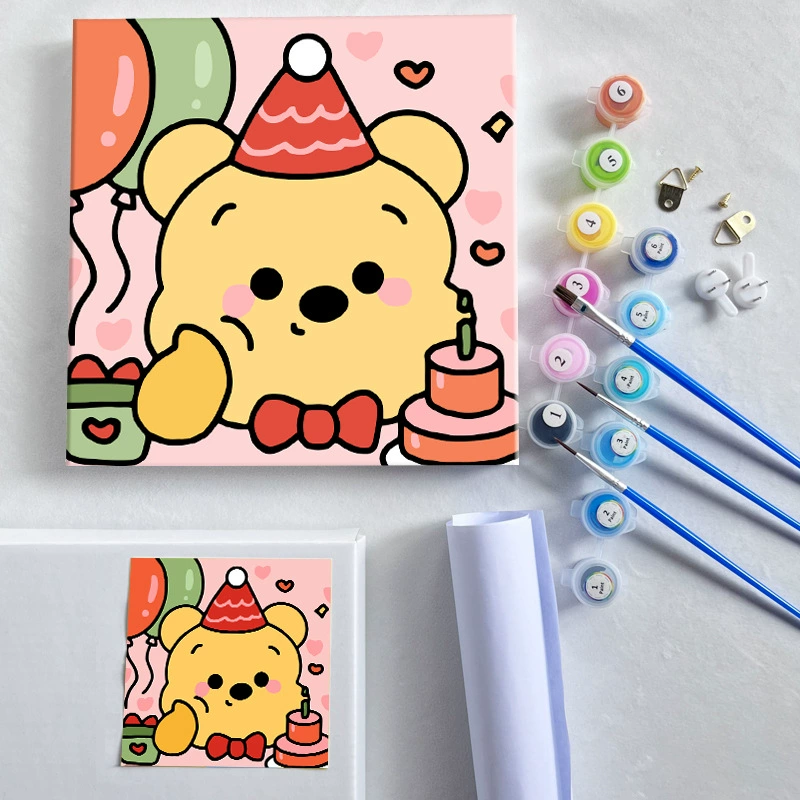 Цифровая масляная живопись 20*20 Детский мультфильм DIY handmade-painted декоративная картина последующего поколения дистрибьютор 제조업체 específicos
