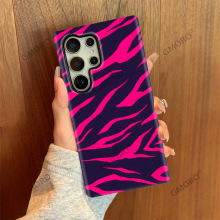 外贸手机壳抽象线条适用GalaxyS23双层菲林三星S24大孔全包手机套